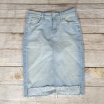 Mother the peg step fray denim skirt size 24 Blue Photo 1