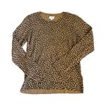 J. Crew Factory Cheetah Print Teddie Sweater Tan Photo 1