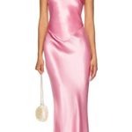 retrofete Skye Dress in Fondant Pink XSmall New Womens Satin Maxi Gown Size XS Photo 0