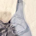 Spiritual Gangster NEW Light Gray Blue Ribbed Sleeves Tank Top - Size: XS Photo 3