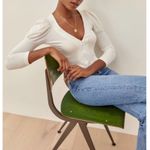 Reformation Einkorn Ribbed Puff Long Sleeve Top Photo 2