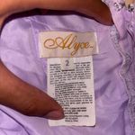 Alyce Paris Lavender Full Length Ball embroidered with 3D Flowers, beaded skirt and top Photo 5