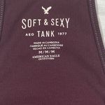 American Eagle  Outfitters Soft & Sexy Tank Burgundy Spaghetti Strap Size Medium Photo 2