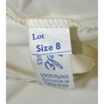 Vintage Michele Ladies Maxi White Slip Crinoline Petticoat Size 6 8 Tulle Nylon Photo 4