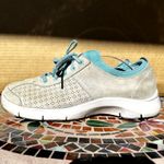 Dansko Elise Sneaker Walking Suede Perforated Non-Slip Lace Up Gray Blue 8.5 Photo 2