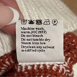 Vince Camuto contrasting ribbed knit henley pullover sweater, red and cream,sz M Size M Photo 12