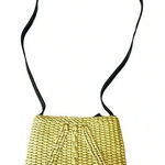 Liz Claiborne VINTAGE  WOVEN KNIT SHOULDER BAG PURSE TAN‎ BEIGE Y2K BOHO Photo 0