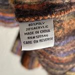 Habitat  Multicolor Button-Up Yarn Knit Jacket Size XL Boho Artsy Photo 3