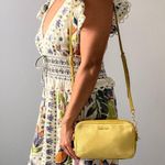 Miu Miu Yellow Leather Double Zip Crossbody / Shoulder Bag Photo 1