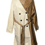 Lane Bryant  Cream and Tan Trench Coat Photo 0