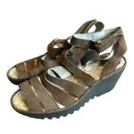 Fly London Yeba 895 Leather Sandals Strappy Comfort Durable Size 39 8 Women's Photo 1