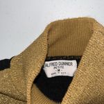 Alfred Dunner Vintage Metallic Diamond Geo Turtleneck Acrylic Petite Sweater Photo 3