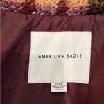 American Eagle AEO Outfitters Plaid Teddy Sherpa Fireside Shacket Size Small Photo 7