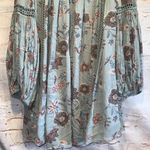 Anthropologie Free People Dress Womens Small Just The Two Of Us Tunic Mini Floral Blue Top Photo 7