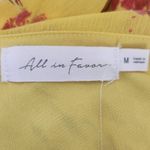 All in Favor  Yellow Floral Mini Wrap Dress NWT Size Medium Yellow Wrap Dress Photo 5