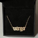 Gold ‘Virgo’ Astrology Zodiac Sign Charm Necklace Choker Jewelry ✨ Photo 1