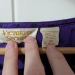 Victoria's Secret Vintage  Gold Label Patterned  Night Gown Royal Purple Medium Photo 2