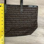 Anne Klein Ann Klein Black & Brown Print Small Open Shoulder Tote / Bag Photo 7