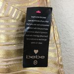 Bebe NWT Gold Foiled Bandage Dress XS Photo 7