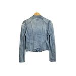 VERO MODA  Moto Style Denim Jacket Size Small Blue New Photo 2