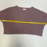 Altar'd State Altar’d State Mauve Ribbed Knit Cropped Sweater - Textured Pullover - Size XS Photo 5