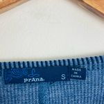 prAna  “Remi” dusty blue waffle texture ribbed pullover long sleeve top. Small. Photo 6