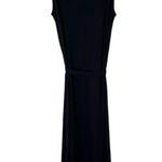 J.Jill NWT  Women’s Sleeveless Striped Border Knit Maxi Dress Navy Blue Small Photo 4