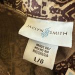 Jaclyn Smith  Sleeveless Top Brown Beige Print Shirt Kmart Vintage NWT Large Photo 13