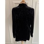 Harvé Benard Vintage Harve Benard Black Velvet Shirt‎ Jacket Whimsigoth Goth Minimalist Photo 6