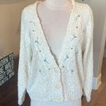 Private Party Vintage Sweater Beige Cardigan Womens M Button Up Photo 2