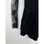 NBD Revolve Taylor Black Long Sleeve Sheer Lace Romper Women's Size Small S Photo 4