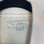 Loft Womens XS White Relaxed V Neck Cardigan Oversized Boxy Sweater Basic Staple Photo 3