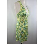 ASOS NWT  Satin Mini Dress w/ Lace Trim Detail Button Front in Ditsy Floral Sz 12 Photo 6