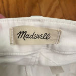Madewell  Curvy Kick Out Crop Jeans size 26 Pure‎ White NWT Photo 6