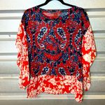 Michael Michael Kors Boho Floral Kimono Poncho Top Floral Sheer Lightweight‎ Black Size undefined Photo 1