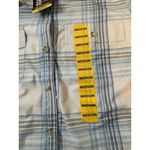 Eddie Bauer NWT  Shirt Womens Blue Plaid Adventurer Dry Size Medium UPF 50 Photo 3