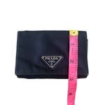 Prada  Women’s Nylon Tessuto Mini Wallet Black Iconic Y2K‎ Multi-compartment Photo 7