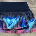 Lucky In Love Novelty Spotlight High Rise Pleated Tennis Skirt Skort Blue Pink M Size M Photo 2