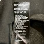 Topshop Women’s Short Sleeve Open Shoulder Mesh Little Black Dress Size 4 FLAW Photo 5