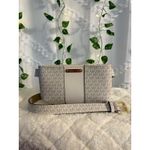 Michael Kors BNWT Vanilla White Logo Gold Hardware Waist Pack Fanny Pack L/XL Photo 2