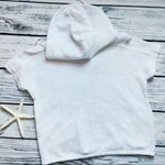 Lucky Brand LUCKY LOTUS Yoga White Mesh Hooded Pullover M Photo 4