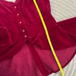 Vintage holiday red velvet like top Photo 9