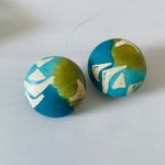 Vintage She Shells Painted Earrings Photo 0