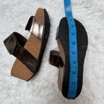 Eric Michael  Brown Platform Sandals Size 6 Photo 10