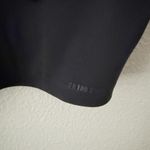 SKIMS  | Square Scoop Longline Long Bralette Bra Seamless Onyx Black | Size 2X Photo 3