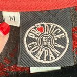 Vintage Produce Company Women's Red Brocade Burnout Jacket Size Medium Goth Photo 2