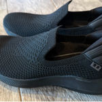 Ryka Black Active FOAM Fling Shoes Size 7.5W Wide Womens Slip Ons Stretch Knit Photo 0