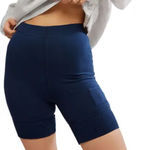 Free People FP Movement  Victory Biker Shorts Active Navy Blue Women’s Size M Photo 0