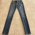 Miss Me Women Embellished Jeans Signature Skinny Low Rise Stretch Tall 34" Sz 27 Photo 0