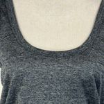 prAna Medium Zawn Fitted Tank Top Herringbone Scoop Neck Stretch Charcoal Marled Photo 1